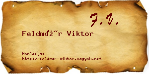 Feldmár Viktor névjegykártya